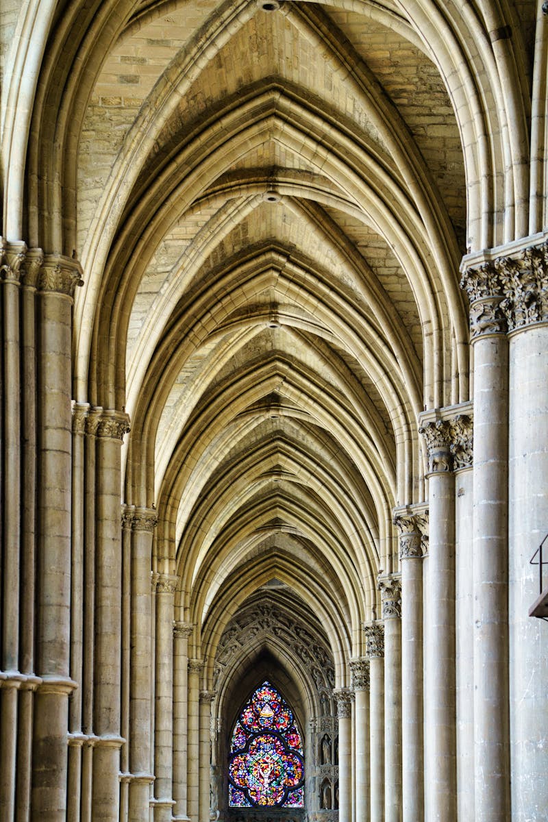 Interior of Notre-Dame Cathedral in Reims