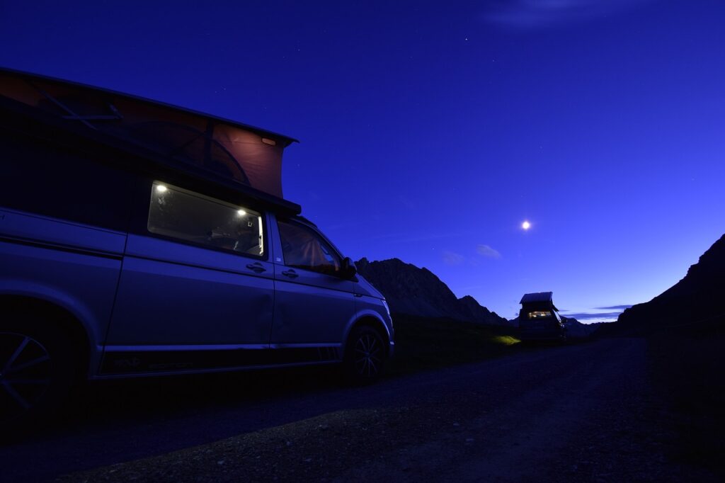 camping, moon, night, camper van, van, volkswagen, california, tent, dark, outdoor, travel, universe, cosmos, galaxy, milky way, switzerland, camper van, camper van, camper van, camper van, camper van